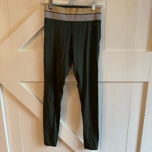 Victoria Secret Pink Active High Waist Olive Buttery Soft Ankle Leggings Small